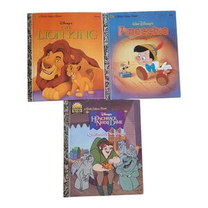 Little Golden Books Bundle of Three Disney Stories